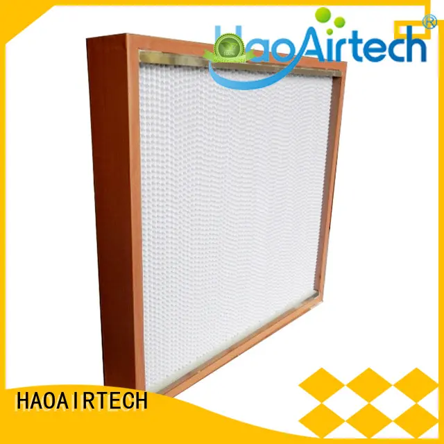 HAOAIRTECH hepa filter h12 with al clapboard for electronic industry 1