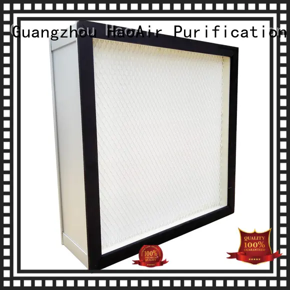 HAOAIRTECH gel seal hepa filter h14 with one side gasket for dust colletor hospital 1