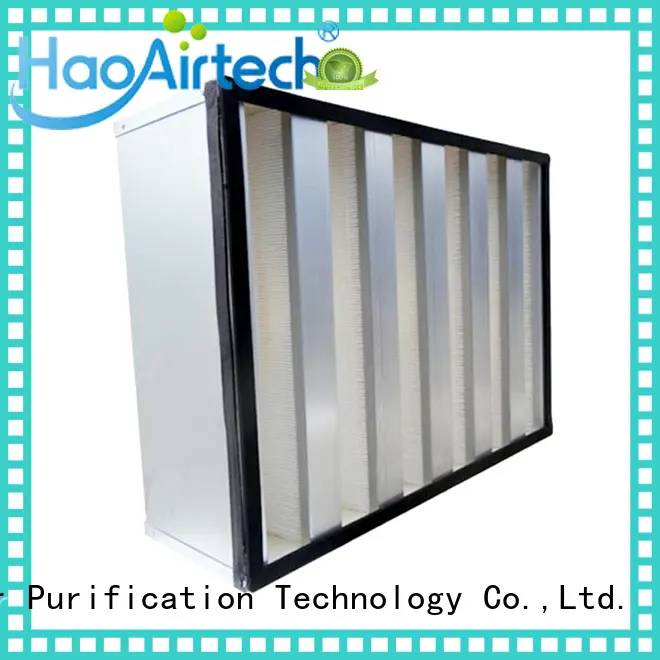 HAOAIRTECH disposable ulpa filter with al clapboard for dust colletor hospital 1