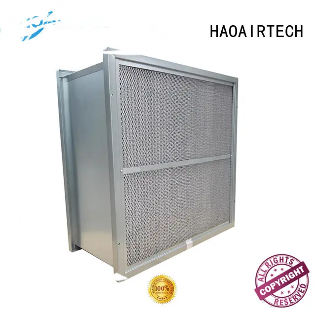 HAOAIRTECH secondary rigid cell filter with abs frame for commercial buidings 1