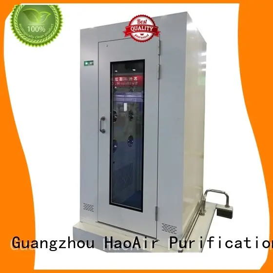 HAOAIRTECH air shower clean room with three side blowing for ten person 1