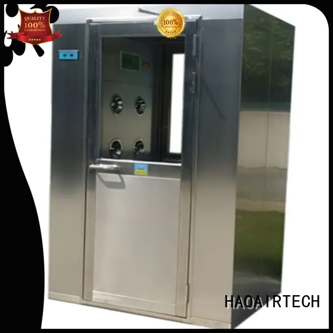 HAOAIRTECH air shower price with automatic swing door for pallet cargo 1