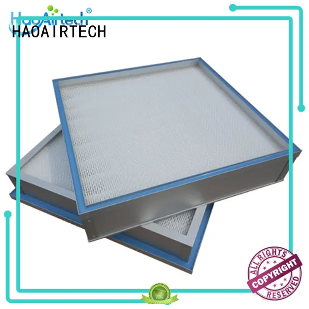 HAOAIRTECH ulpa air filter with one side gasket for dust colletor hospital 1