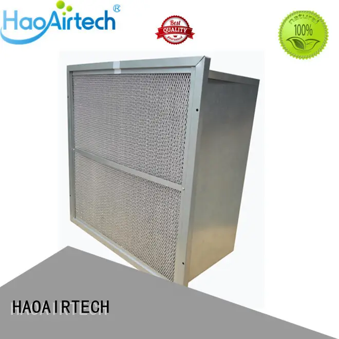 HAOAIRTECH gel seal hepa filter h14 with one side gasket for dust colletor hospital1 1