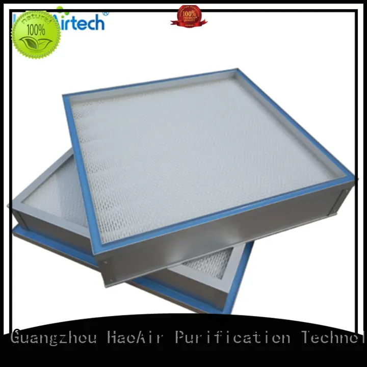 HAOAIRTECH disposable air filter hepa with al clapboard for air cleaner 1