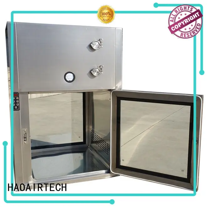 HAOAIRTECH coldrolled steel dynamic pass box with conveyor line for cargo 1