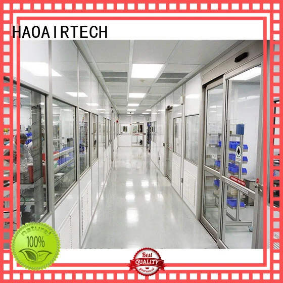 HAOAIRTECH portable hardwall cleanroom vertical laminar flow booth for semiconductor factory 1