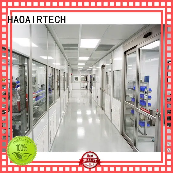 HAOAIRTECH portable hardwall cleanroom vertical laminar flow booth for semiconductor factory 1