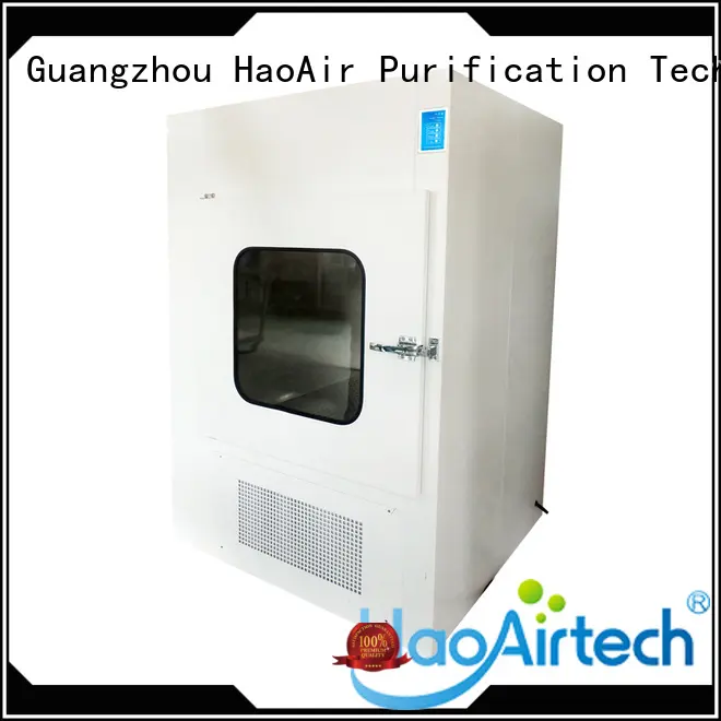 HAOAIRTECH negative pressure pass box manufacturers embedded lamps for clean room purification workshop 1