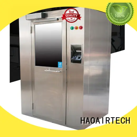HAOAIRTECH sus shower air with automatic swing door for large scale semiconductor factory 1