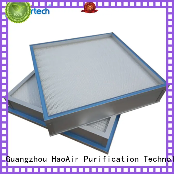 HAOAIRTECH gel seal air filter hepa with dop port for electronic industry 1