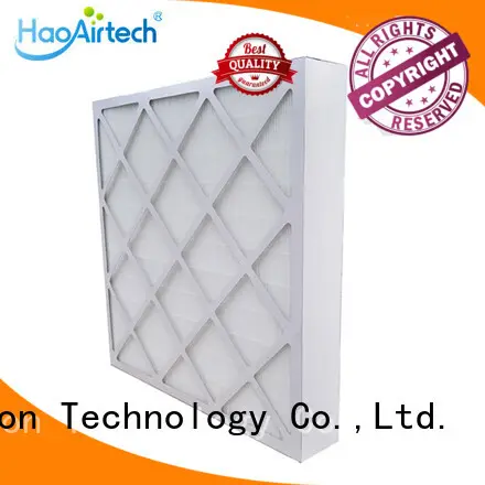 HAOAIRTECH knife edge hepa air filter with dop port for dust colletor hospital 1