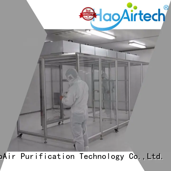 HAOAIRTECH hardwall cleanroom with antistatic vinyl curtain for sterile food and drug production 1