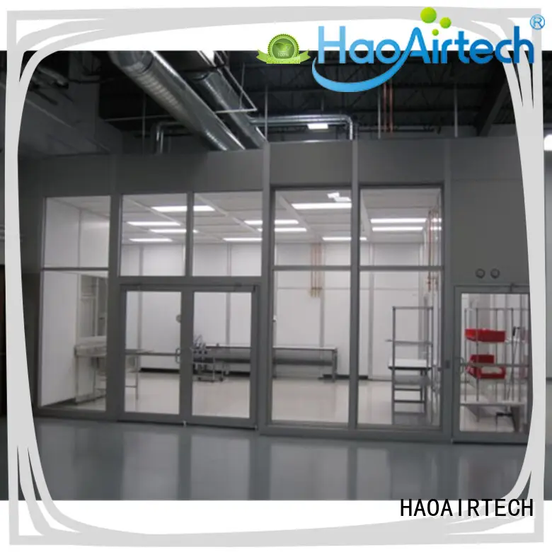 HAOAIRTECH softwall cleanroom vertical laminar flow booth for semiconductor factory 1