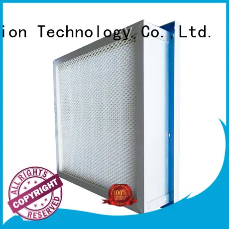 mini pleats air filter hepa with dop port for air cleaner 1