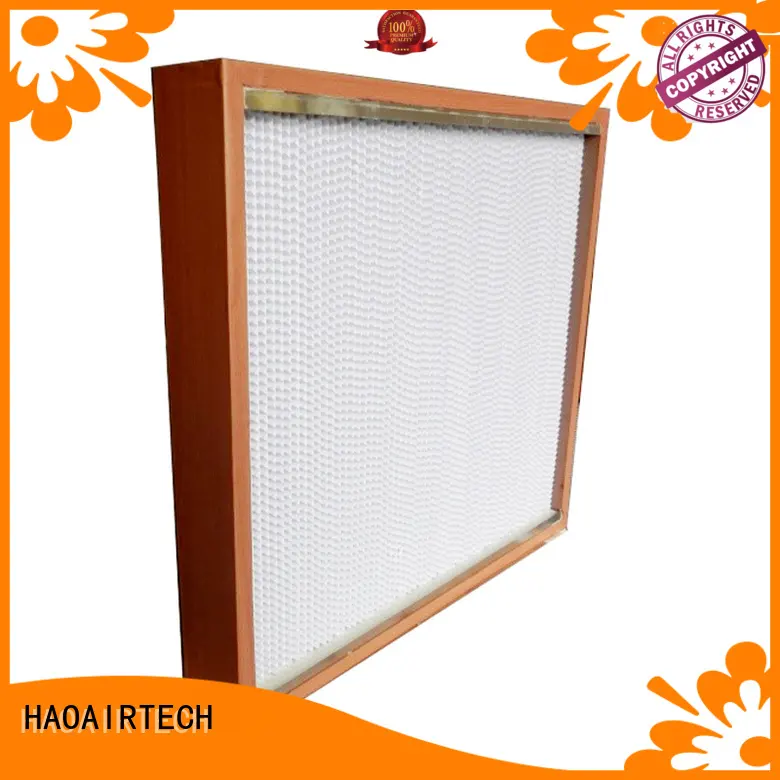 HAOAIRTECH ulpa filter with hood for dust colletor hospital 1