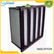 HAOAIRTECH secondary v cell rigid filter with two side flang for schools and universities 1