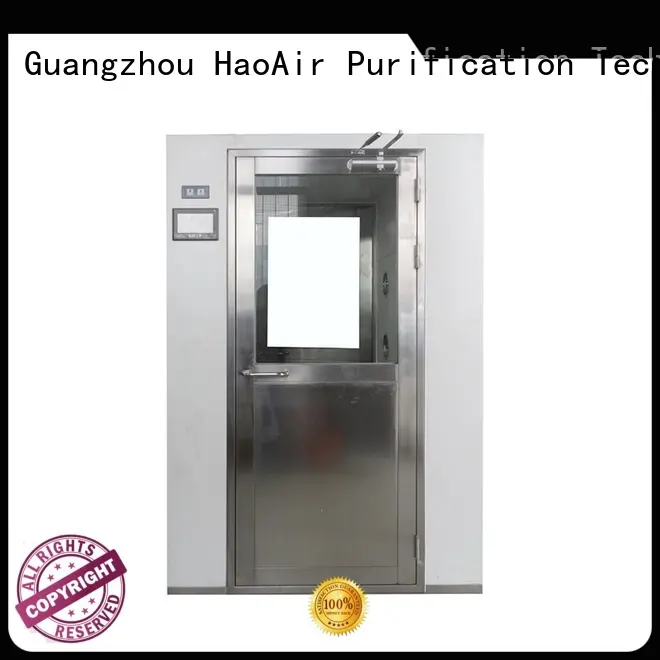 HAOAIRTECH air shower system with top side air flow for pallet cargo 1