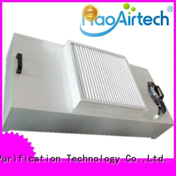 HAOAIRTECH dop hepa filter box with central air conditioning for clean room cell 1