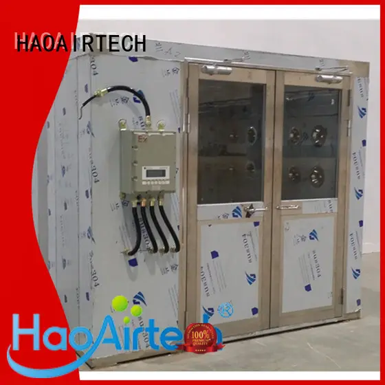 HAOAIRTECH air shower system with automatic swing door for oil refinery 1