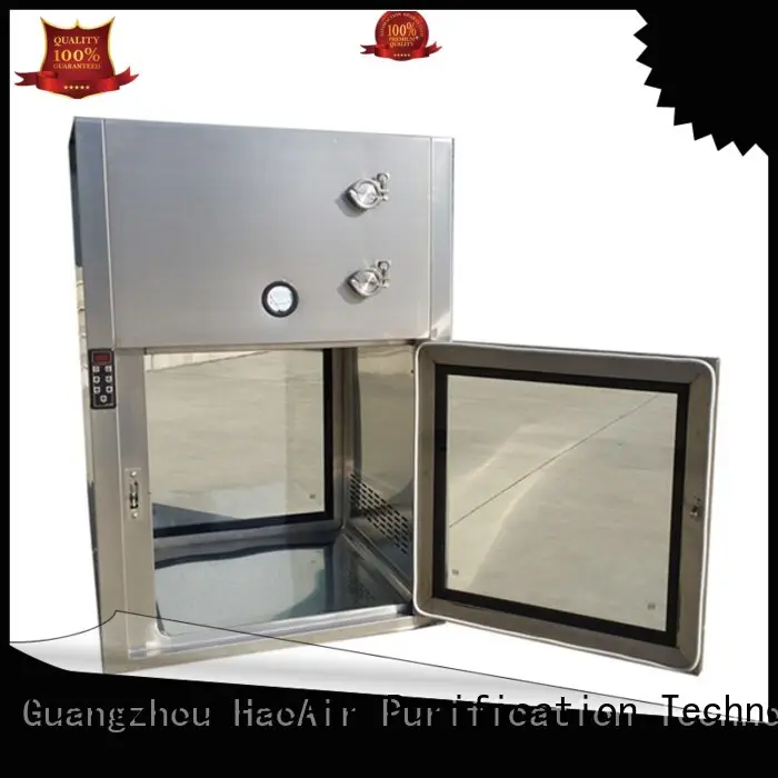 HAOAIRTECH pass box with arc design gmp standard for clean room purification workshop 1