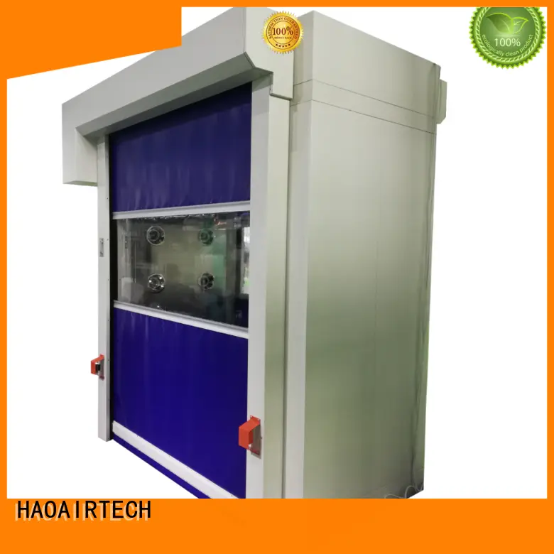 HAOAIRTECH anti static air shower manufacturer with top side air flow for pallet cargo 1