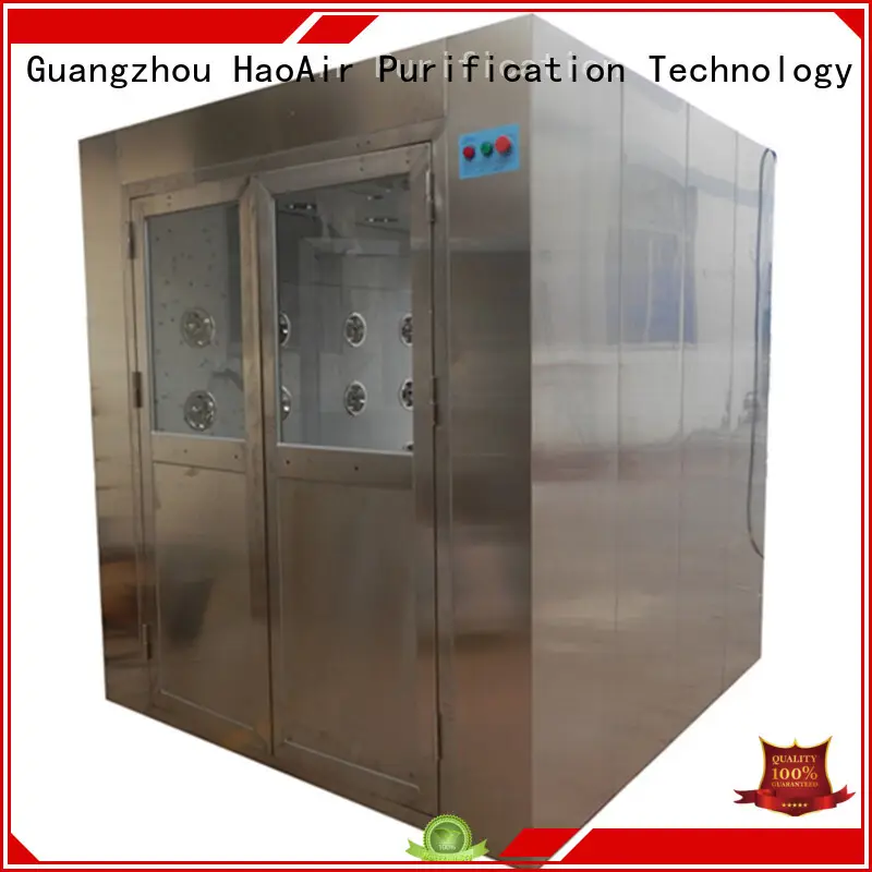 HAOAIRTECH air shower clean room with top side air flow for ten person 1
