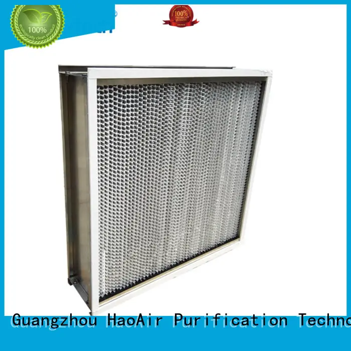 HAOAIRTECH knife edge custom hepa filter with one side gasket for air cleaner 1