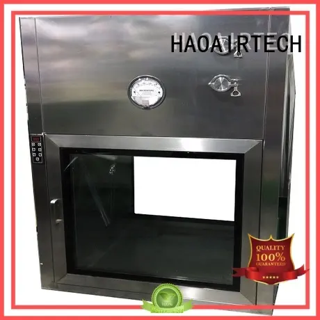 HAOAIRTECH plc control pass box with arc design gmp standard for cargo 1