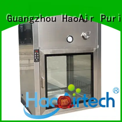 HAOAIRTECH stainless steel cleanroom pass box embedded lamps for cargo 1