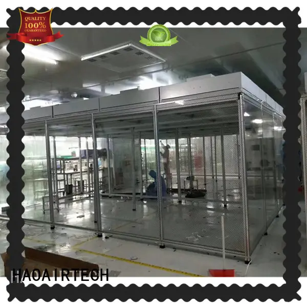HAOAIRTECH portable hardwall cleanroom with ffu for semiconductor factory 1
