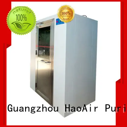 vertical air shower clean room with top side air flow for pallet cargo 1