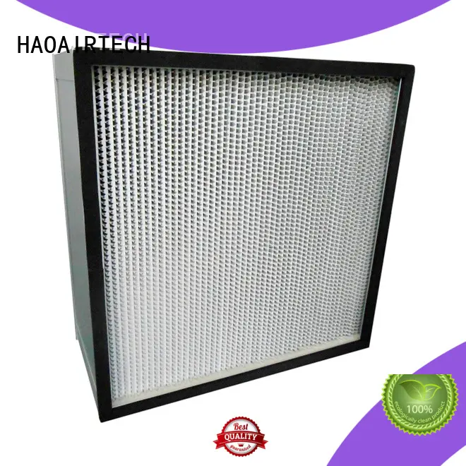 mini pleats hepa filter h12 with big air volume for electronic industry 1