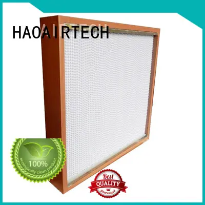 HAOAIRTECH disposable custom hepa filter with flanger for dust colletor hospital 1