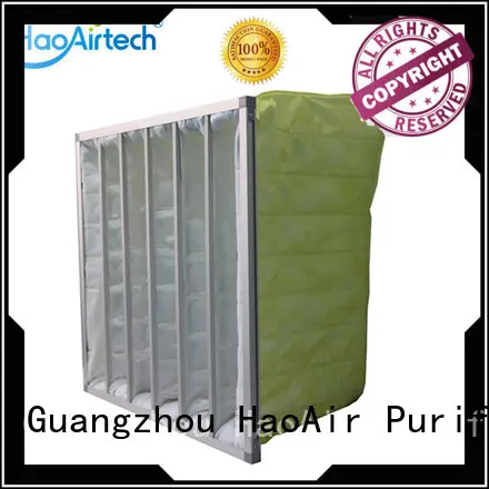 HAOAIRTECH synthetic pocket air filter with aluminum frame for pharmaceuticals 1