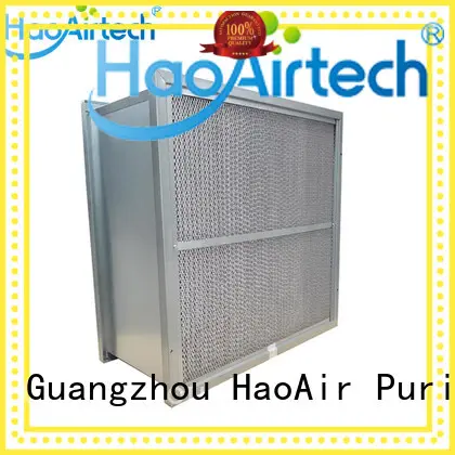 HAOAIRTECH v rigid filter with abs frame for commercial buidings 1