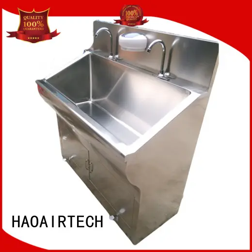HAOAIRTECH surgical scrub sink with stainless steel for hospital operating room 1