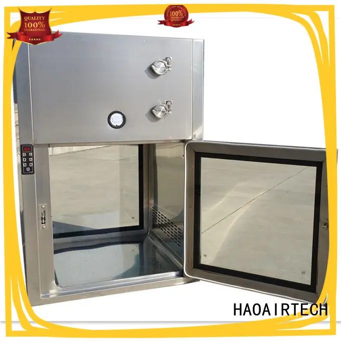 HAOAIRTECH coldrolled steel pass through box with laminar air flow for hospital 1