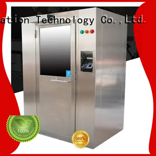 plc control system air shower design with automatic swing door for oil refinery 1