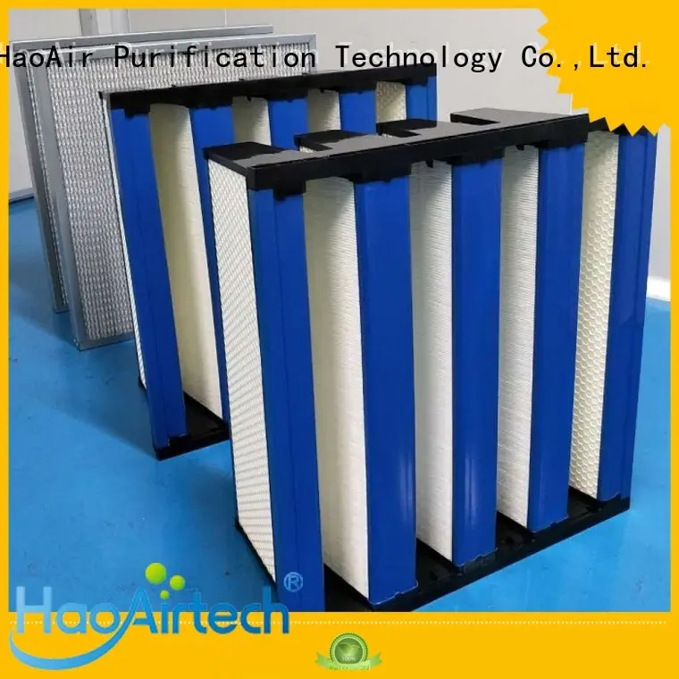 HAOAIRTECH mini pleats ulpa filter with one side gasket for electronic industry 1