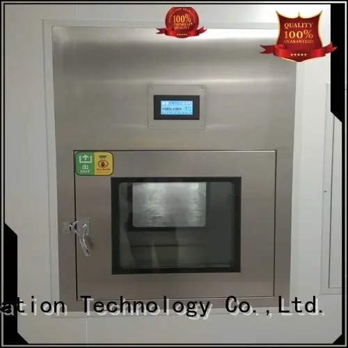 negative pressure pass box clean room with conveyor line for clean room purification workshop 1