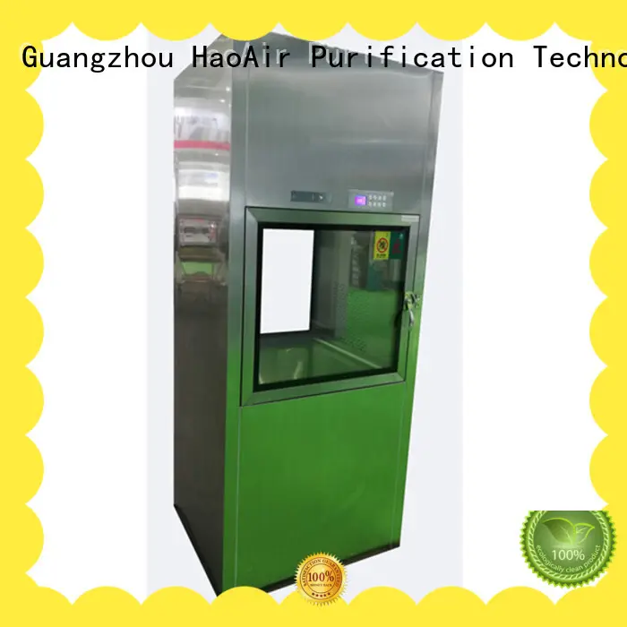 plc control pass box clean room with baked painting for hospital 1