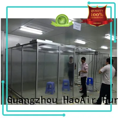 HAOAIRTECH clean room construction vertical laminar flow booth for sterile food and drug production 1