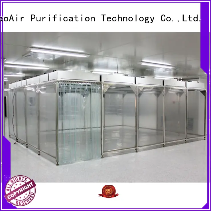 simple softwall cleanroom with ffu online 1