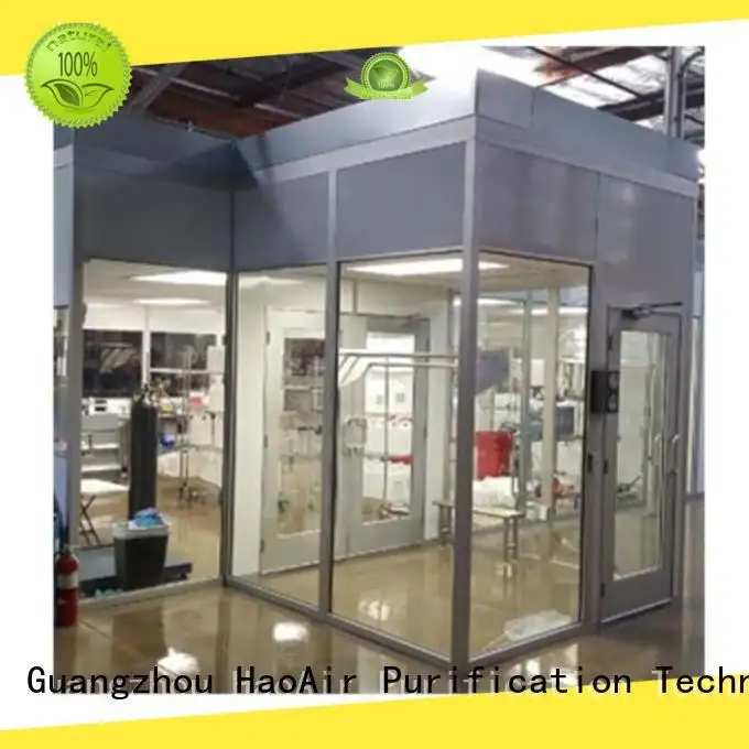 HAOAIRTECH capsule softwall clean room classification vertical laminar flow booth online 1