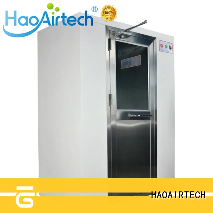 HAOAIRTECH vertical air shower manufacturer with automatic swing door for oil refinery 1