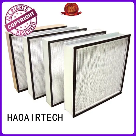 HAOAIRTECH mini pleats vacuum cleaner hepa filter with dop port for dust colletor hospital 1