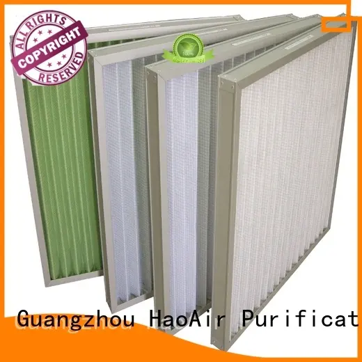 HAOAIRTECH Pleated Air Filter with metal frame for central air conditioning and centralized ventilation system 1
