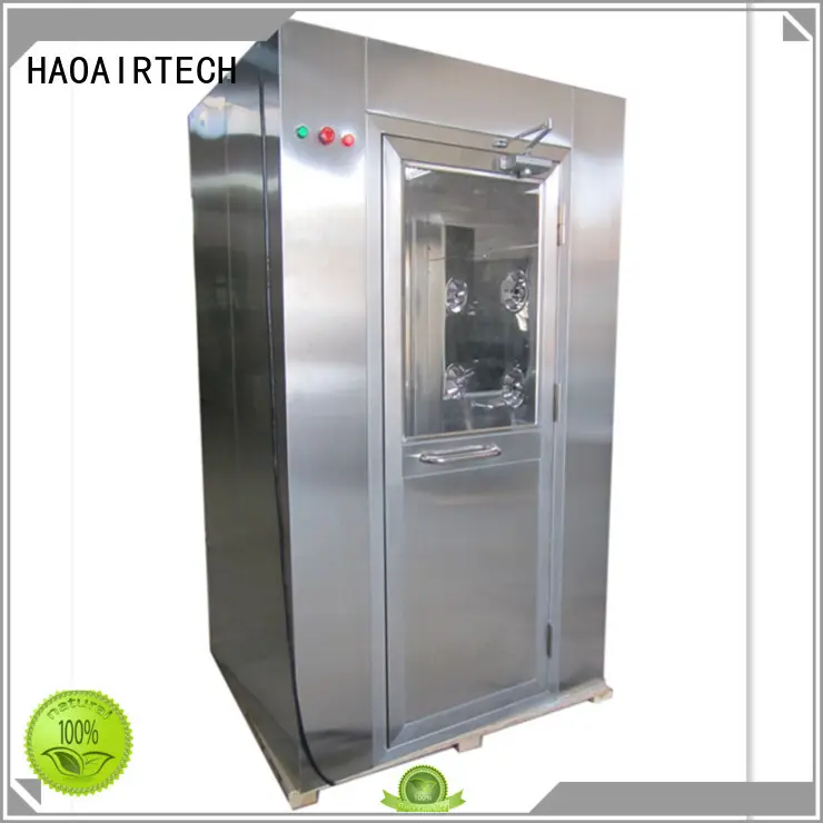 vertical air shower clean room with automatic swing door for ten person 1