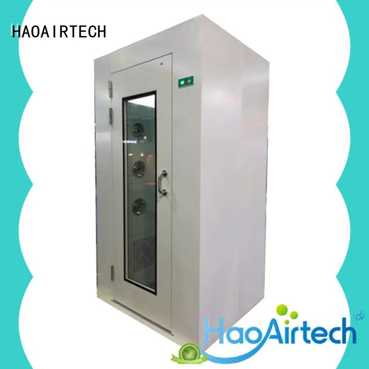 HAOAIRTECH goods air shower design with three side blowing for pallet cargo 1